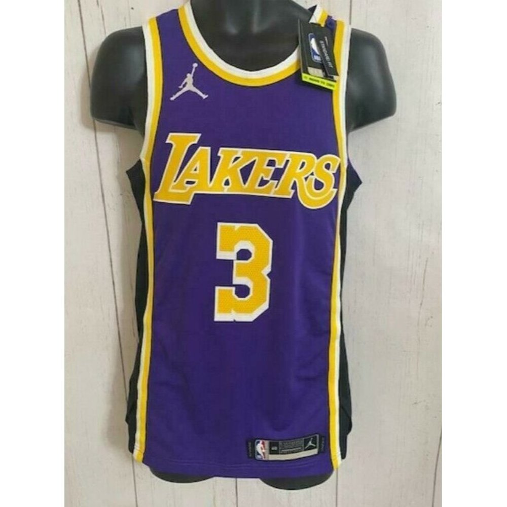 Men Nike Anthony Davis #3 LA Lakers Authentic STITCHED